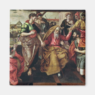 レベッカがアイザック1562年と結婚することができるを頼んでいるEliezer マグネット