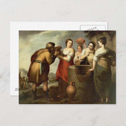 レベッカとエリエザーの井戸で, c.1665 ポストカード (正面/裏面)