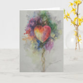 レベッカのハートカードすべての行事 カード (黄色い花)