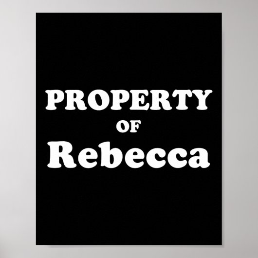 レベッカの面白い新郎へのプレゼント ポスター (正面)