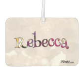 レベッカカラフルおもしろいエアーフレッシュナー:キュウリ – ミント カーエアーフレッシュナー (裏面)