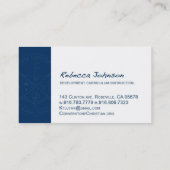 レベッカジョンソンの名刺 名刺 (裏面)