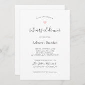 レベッカハート書道リハーサルディナー 招待状 (正面/裏面)