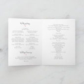 レベッカ全量折り畳みカトリック結婚式 プログラム (内部)