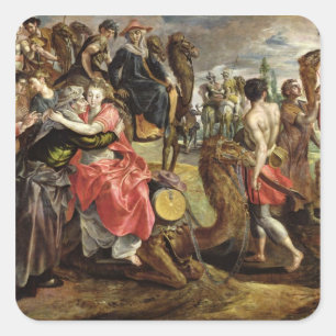 レベッカ彼女の家族との別れを告げる, c.1562 スクエアシール