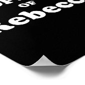 レベッカ所有の新郎への面白い独身パーティーの贈り物 ポスター (角)