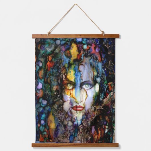 レベッカ・オドネルの「マニフェスト・デスティニー」アート 吊り下げ型タペストリー (正面)