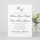 レベッカ – クラシック結婚式招待状 招待状 (スタンド正面)