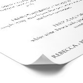 レベッカ シンプル シグネチャードリンク ウェディング サイン (角)