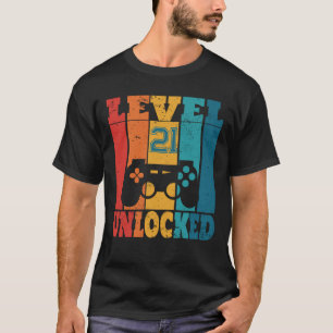 レベパーソナライズされたルのロックが解除さおもしろいれたビデオゲーマーギフト Tシャツ
