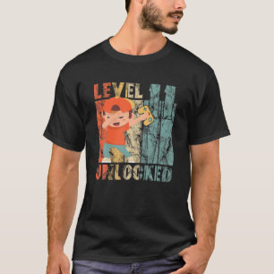 レベルのロック解除–11誕生日少年ダビングビデオゲーム Tシャツ