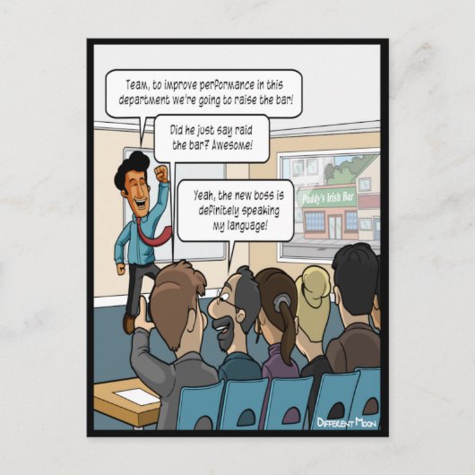 レベルを上げろ 面白いポストカード ポストカード (正面)