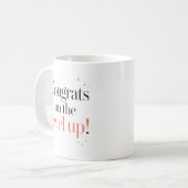 レベルアップおめでとう コーヒーマグカップ (正面左)