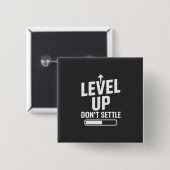 レベルアップが解決しない 缶バッジ (正面&裏面)