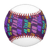 レベルアップした前向き引用文野球 野球ボール (正面)