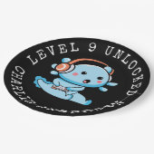 レベルアップアクソロトル誕生日 ペーパープレート (アングル)