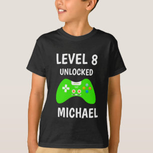 レベルアップビデオゲームコントローラ誕生日の子供 Tシャツ