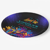 レベルアップビデオゲームコントローラ誕生日 ペーパープレート (アングル)