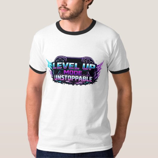 🎮 レベルアップモード：止まらない 🔥 究極のゲーマー Tシャツ (正面)