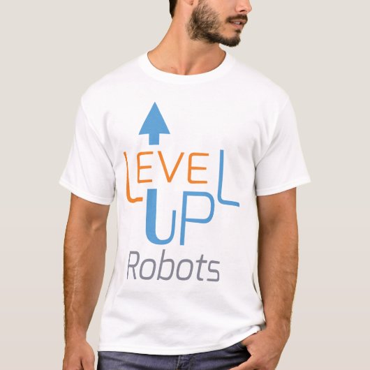 レベルアップロボットTシャツ Tシャツ (正面)