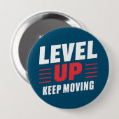 レベルアップ保移動 缶バッジ (正面&裏面)