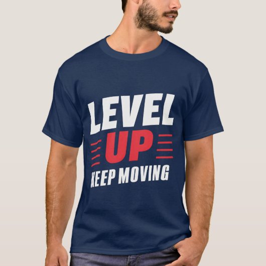 レベルアップ保移動 Tシャツ (正面)