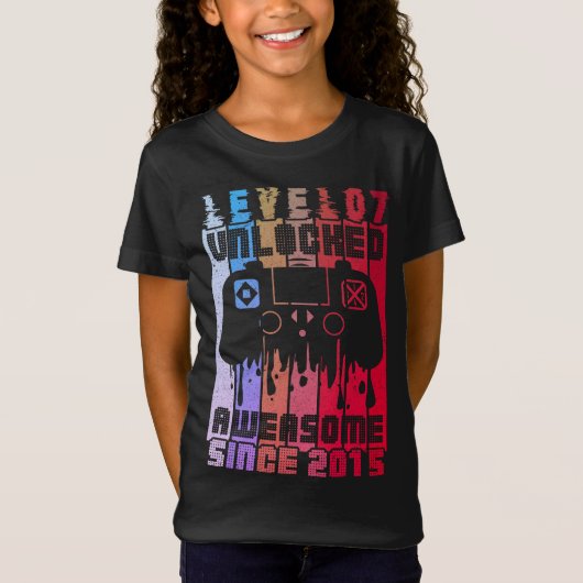 レベルアップ子供の誕生日2015 Tシャツ (正面)