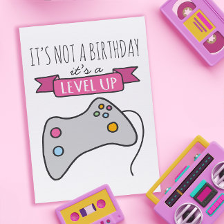 レベルアップ誕生日カード カード