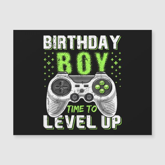 レベルアップ誕生日ボーイビデオゲーム (正面)