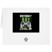 レベルアップ誕生日ボーイビデオゲーム (裏面横)