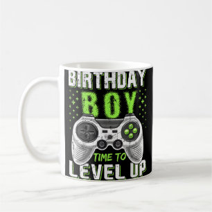 レベルアップ誕生日ボーイビデオゲーム コーヒーマグカップ
