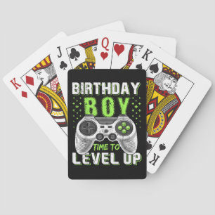 レベルアップ誕生日ボーイビデオゲーム トランプ