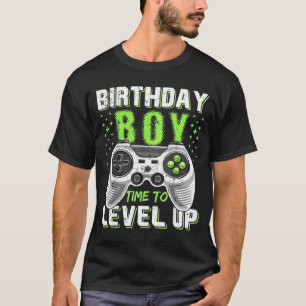 レベルアップ お誕生日おめでとう 少年 ゲーマー Tシャツ