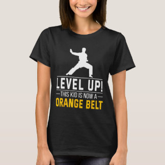 レベルアップ!この子はオレンジ帯になりました 空手アワ Tシャツ