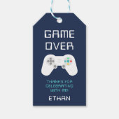 レベルアップ |ゲーマーテーマパーソナライズされた誕生日 ギフトタグ (正面)