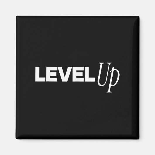 レベルアップ – ゲーマー感動的 マグネット (正面)