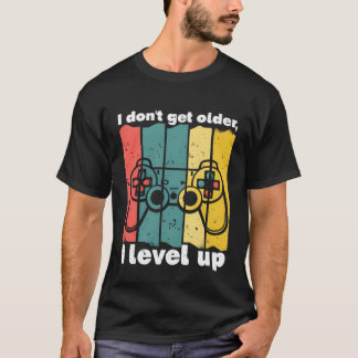 "レベルアップ"ゲームTシャツ – おもしろいゲーマー誕生日Sh Tシャツ