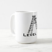 レベルアップ コーヒーマグカップ (正面左)
