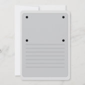 レベルアップ！ プリント可能なビデオゲームパーティーの招待状 招待状 (裏面)