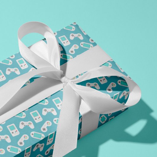 レベルアップ |レトロゲームパターン ラッピングペーパー