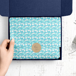 レベルアップ |レトロゲームパターン 薄葉紙