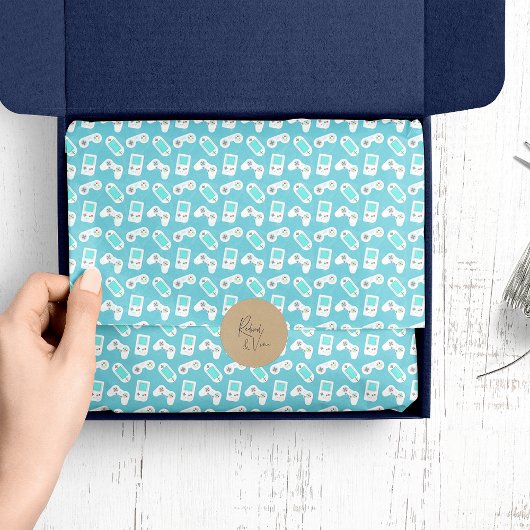 レベルアップ |レトロゲームパターン 薄葉紙