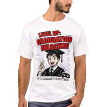 レベルアップ：卒業ロック解除！ゲーマーアニメTシャツ
