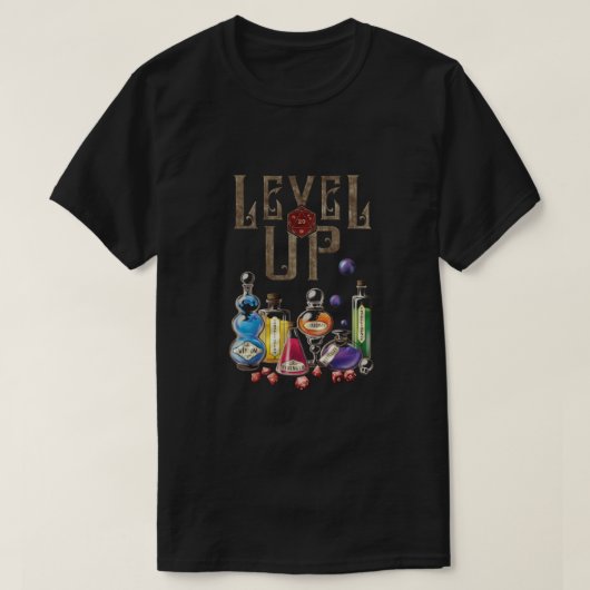 レベルアップ（必須） Tシャツ (デザイン正面)