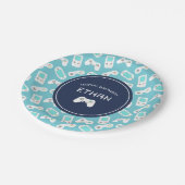 レベルアップ |誕生日パーソナライズされたパーティー ペーパープレート (アングル)