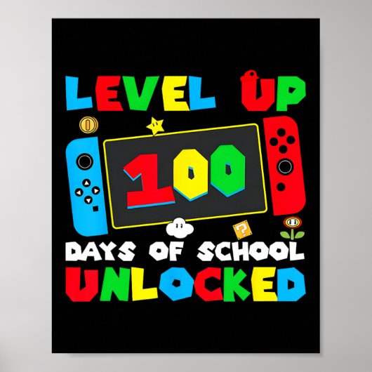 レベルアップ!100日目の学校のロック解除ゲーマービデオG ポスター (正面)