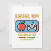 レベルアップ！8年生への扉が開いた | ゲーマーあるある 招待状 (裏面)