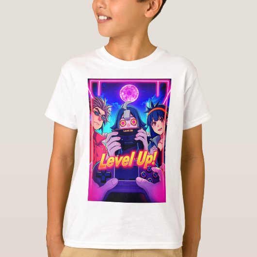レベルアップ! Tシャツ (正面)