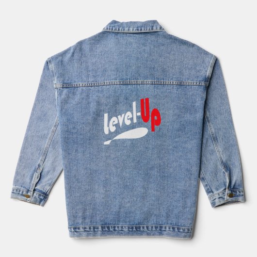 レベルアップ xL デニムジャケット (裏面)