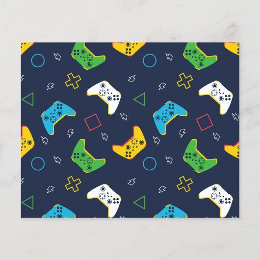 レベルビデオゲームボーイバースデーパーティーの予算ゲーム (裏面)